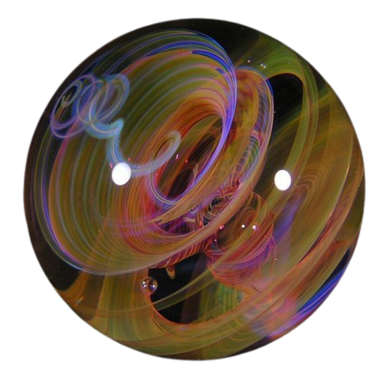 a png of a transparent glass marble.